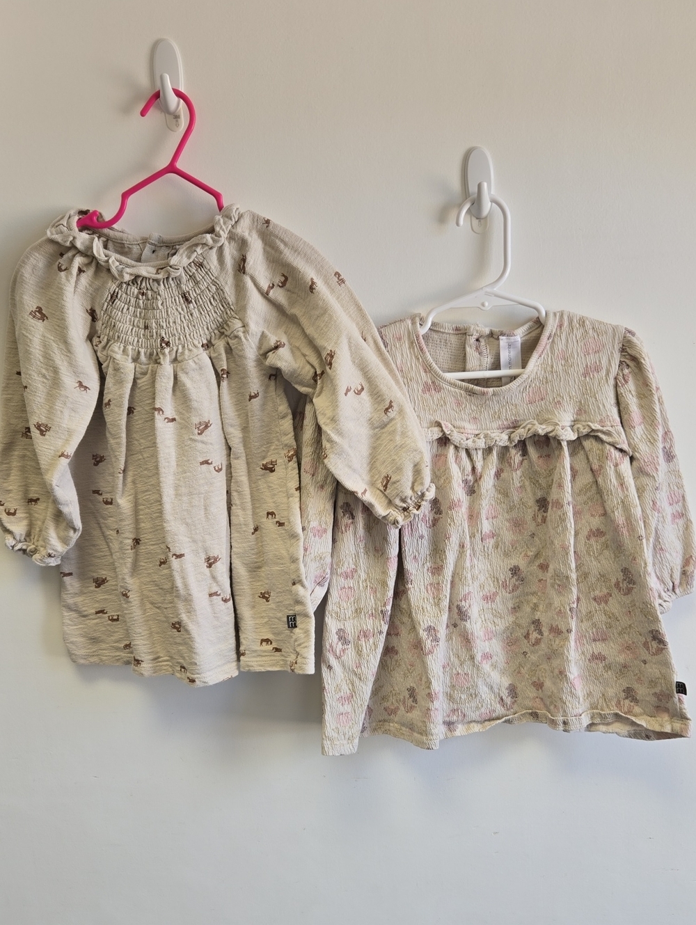 Modern Moments By Gerber Neutral Color Baby Peasant Tops